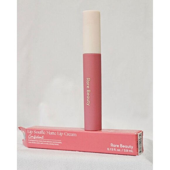 New  Rare Beauty Lip Soufflé Matte Lip Cream in the shade "Confident". - Picture 1 of 2